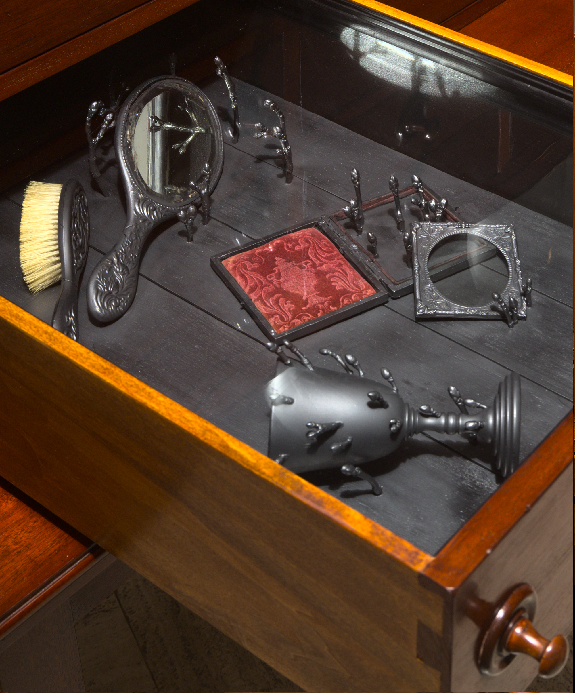 My Arcadia cabinet_Chazen Museum_mirror drawer